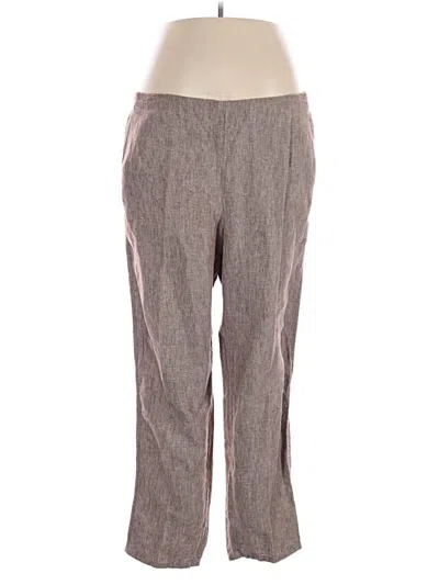 Pre-owned Jjill Linen Pants In Gray