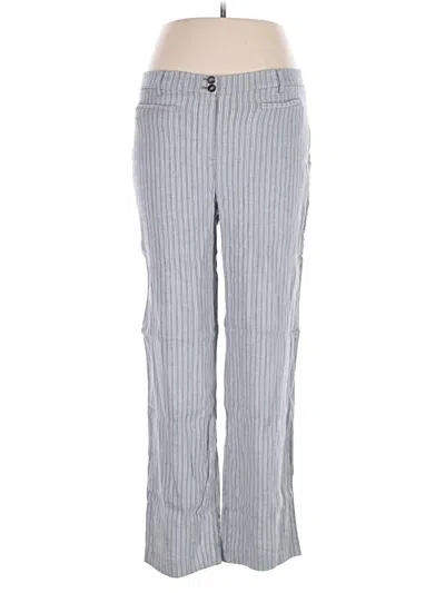 Pre-owned Jjill Linen Pants In Gray