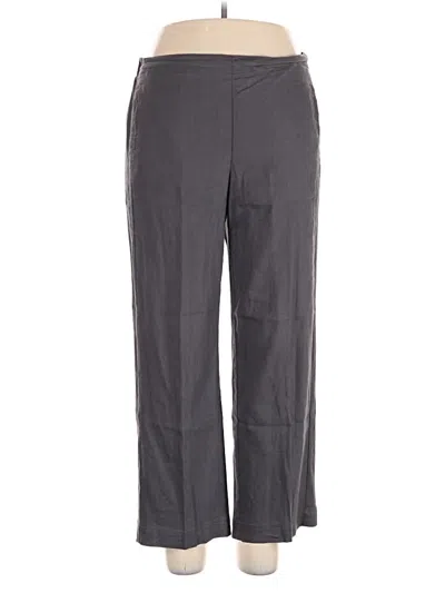 Pre-owned Jjill Linen Pants In Gray