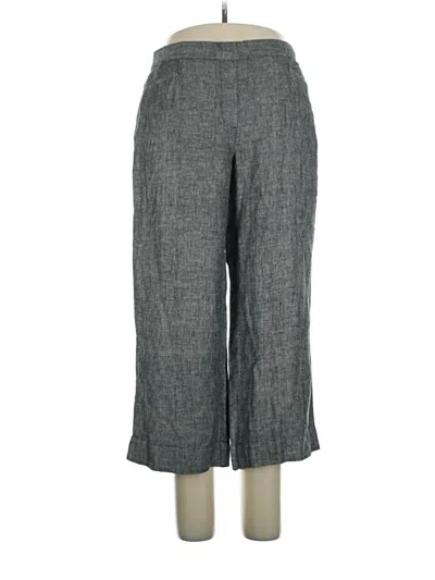Pre-owned Jjill Linen Pants In Gray