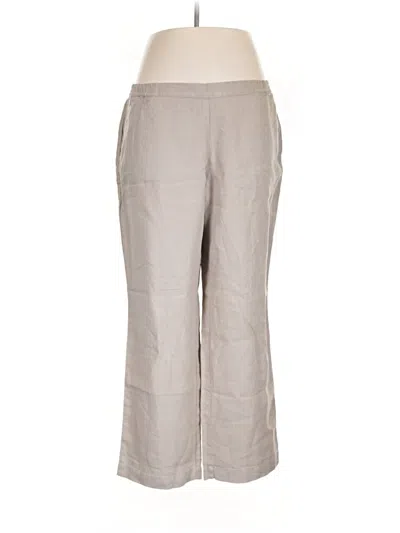 Pre-owned Jjill Linen Pants In Gray