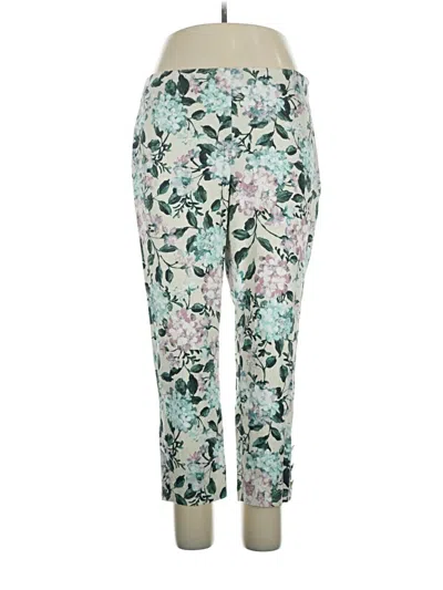 Pre-owned Jjill Linen Pants In Green