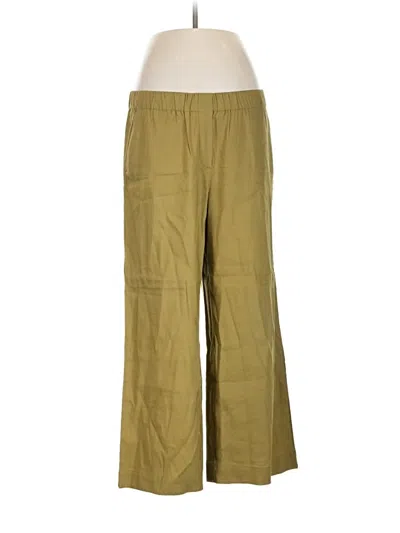 Pre-owned Jjill Linen Pants In Green