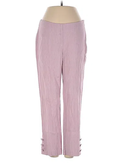 Pre-owned Jjill Linen Pants In Pink