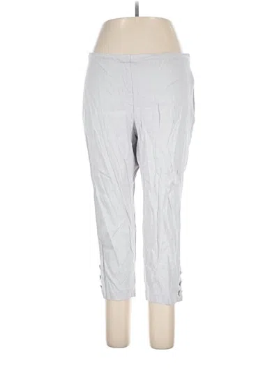 Pre-owned Jjill Linen Pants In Silver