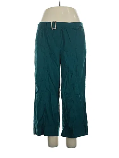 Pre-owned Jjill Linen Pants In Teal