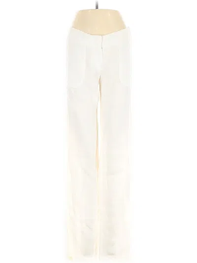 Pre-owned Jjill Linen Pants In White