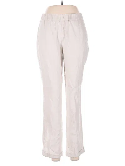 Pre-owned Jjill Linen Pants In White