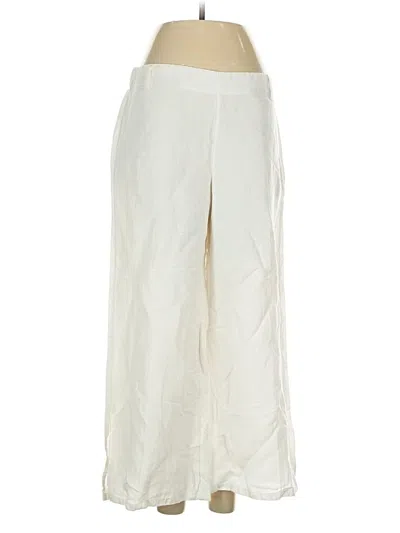 Pre-owned Jjill Linen Pants In White