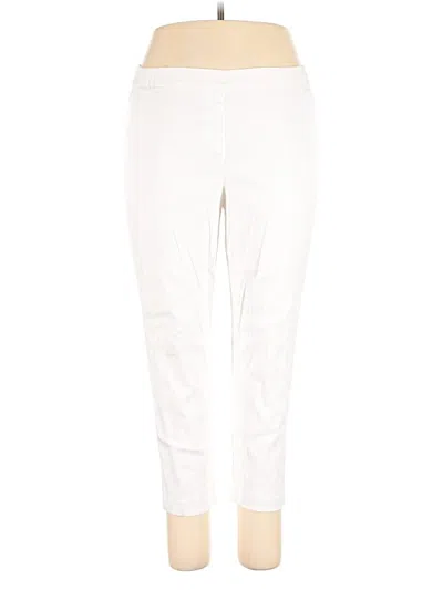 Pre-owned Jjill Linen Pants In White