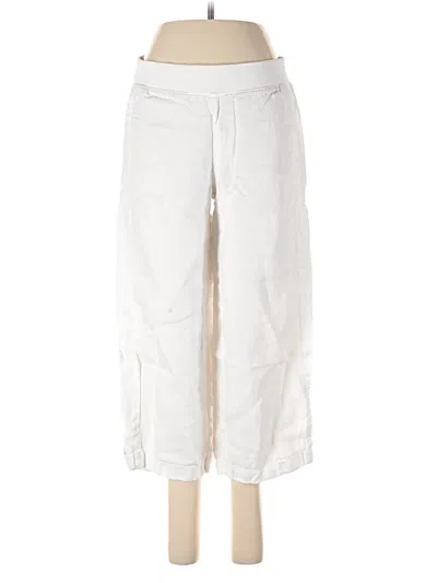 Pre-owned Jjill Linen Pants In White