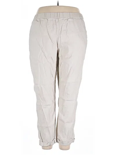Pre-owned Jjill Linen Pants In White