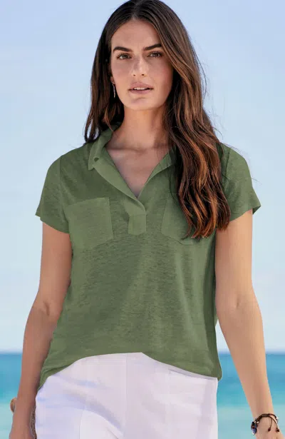 Jjill J.jill Linen Patch-pocket Tee