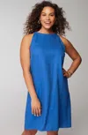 Jjill J.jill Linen Shift Dress In Royal Blue