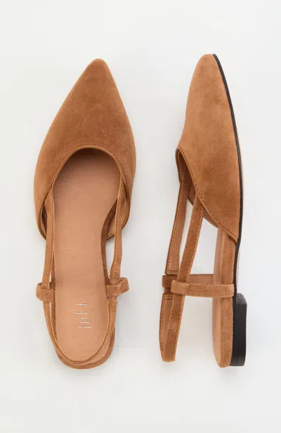 Jjill J.jill Lola Slingback Flats In Brown