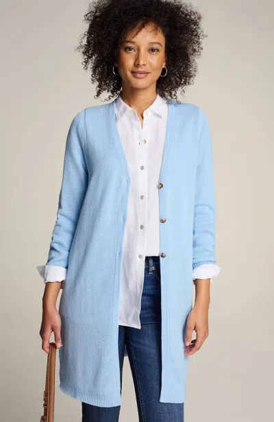 Jjill J.jill Long & Light Cardi In Periwinkle