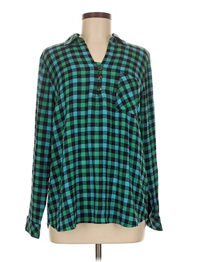 Jjill Long Sleeve Blouse In Green