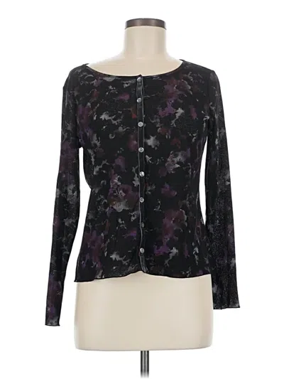 Pre-owned Jjill Long Sleeve Blouse In Purple
