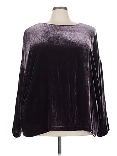 Jjill Long Sleeve Blouse In Purple