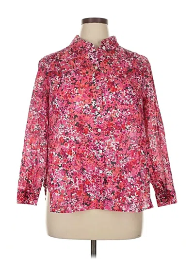 Jjill Long Sleeve Blouse In Red