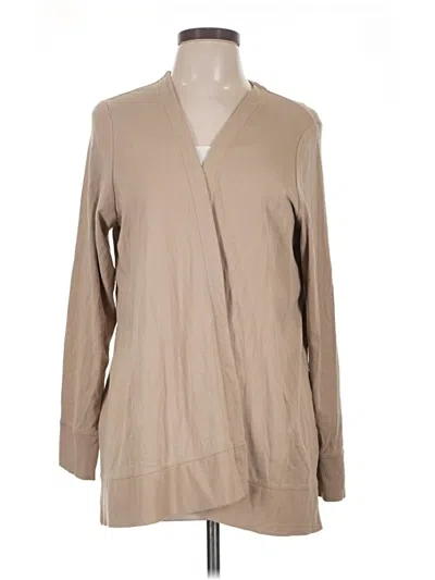 Pre-owned Jjill Long Sleeve Blouse In Tan
