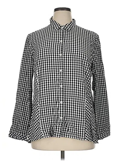 Jjill Long Sleeve Button Down Shirt In Black