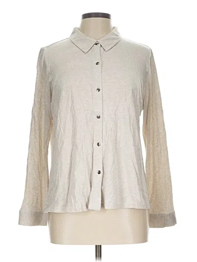 Jjill Long Sleeve Button Down Shirt In Neutral