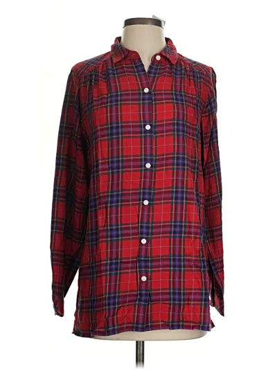 Jjill Long Sleeve Button Down Shirt In Red