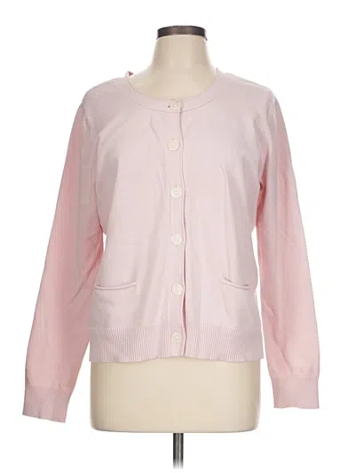 Pre-owned Jjill Long Sleeve Henley Shirt In Pink