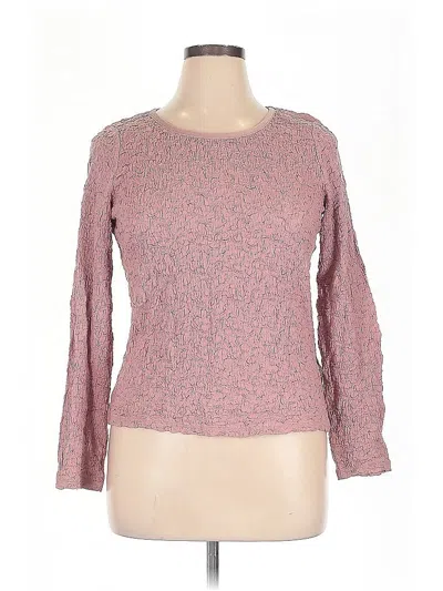 Pre-owned Jjill Long Sleeve T-shirt In Pink
