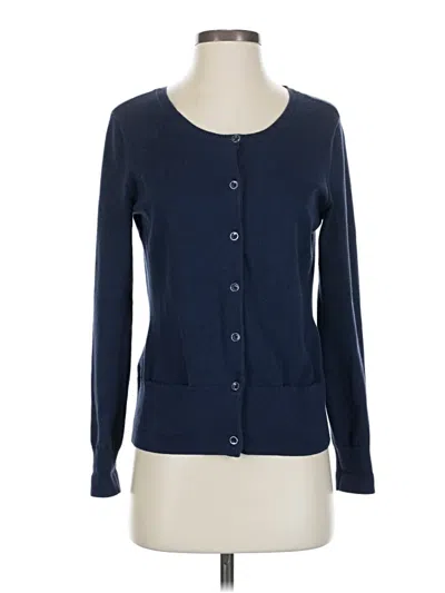 Pre-owned Jjill Long Sleeve Top Blue Sweetheart Neckline Tops