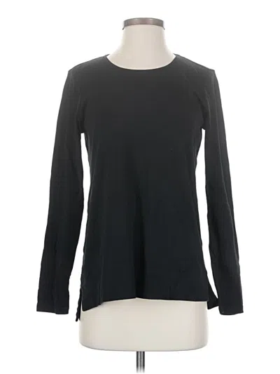Pre-owned Jjill Long Sleeve T-shirt In Black