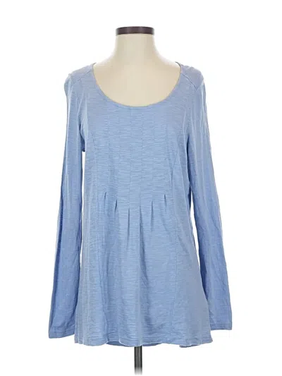 Pre-owned Jjill Long Sleeve T-shirt In Blue