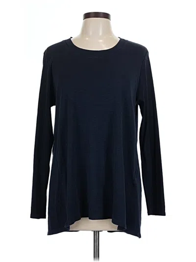 Pre-owned Jjill Long Sleeve T-shirt In Blue