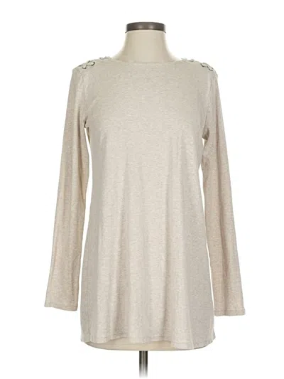 Pre-owned Jjill Long Sleeve T-shirt In Brown