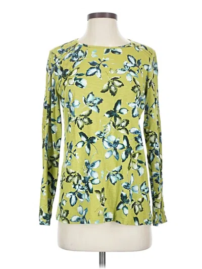 Pre-owned Jjill Long Sleeve T-shirt In Green