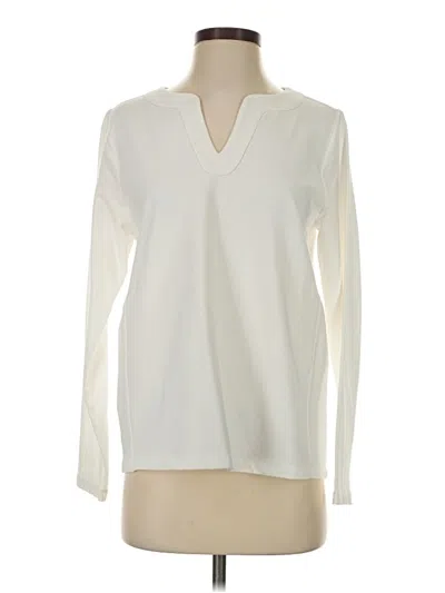 Pre-owned Jjill Long Sleeve T-shirt In Ivory