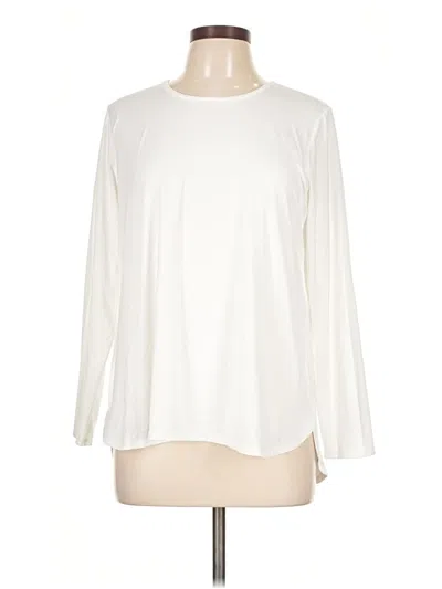 Pre-owned Jjill Long Sleeve T-shirt In Ivory