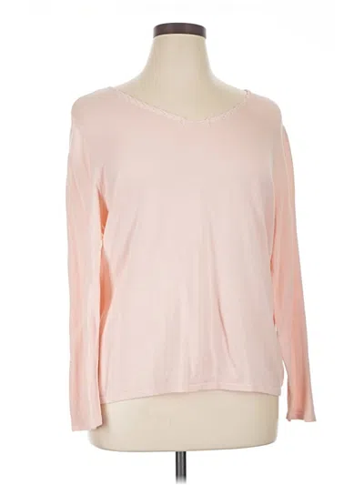 Pre-owned Jjill Long Sleeve T-shirt In Pink