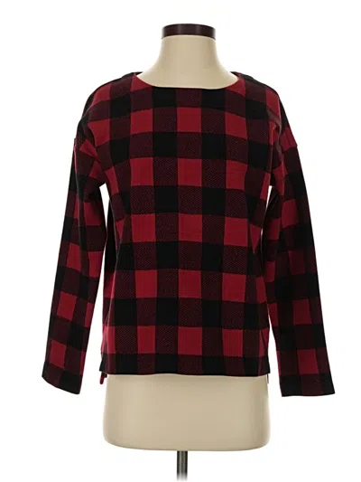 Pre-owned Jjill Long Sleeve T-shirt In Red