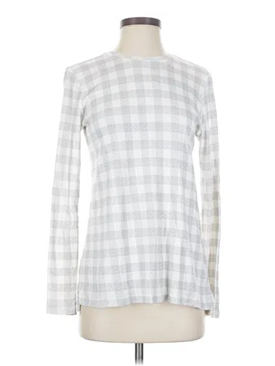 Pre-owned Jjill Long Sleeve T-shirt In Silver