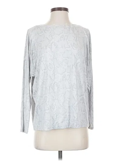 Pre-owned Jjill Long Sleeve T-shirt In Silver