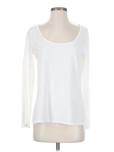 Pre-owned Jjill Long Sleeve T-shirt In White