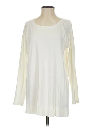 Pre-owned Jjill Long Sleeve T-shirt In White