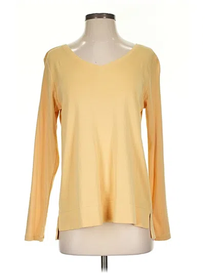 Pre-owned Jjill Long Sleeve T-shirt In Yellow