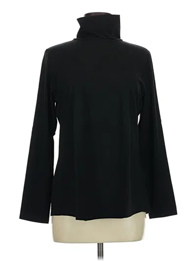 Pre-owned Jjill Long Sleeve Turtleneck In Black