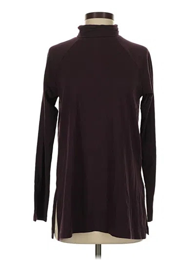 Jjill Long Sleeve Turtleneck In Burgundy