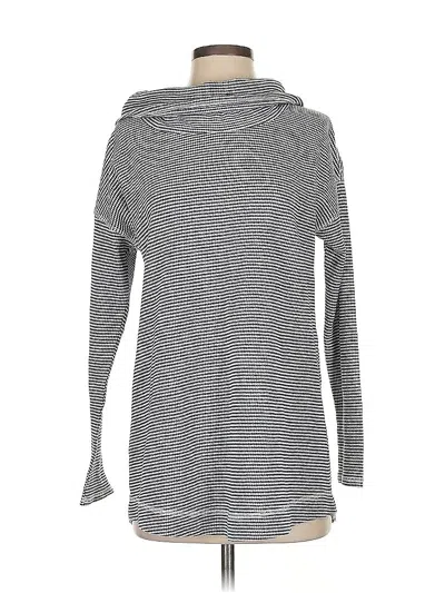 Pre-owned Jjill Long Sleeve Turtleneck In Gray