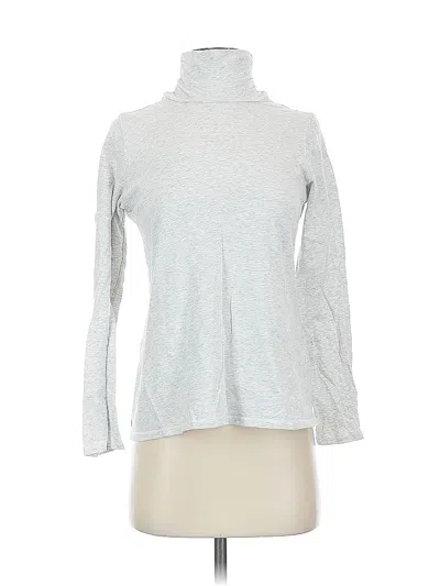 Pre-owned Jjill Long Sleeve Turtleneck In Gray
