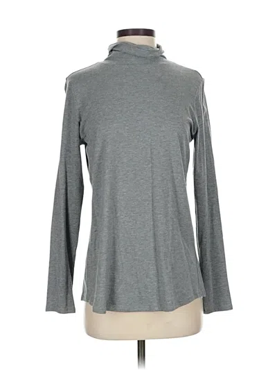 Pre-owned Jjill Long Sleeve Turtleneck In Gray